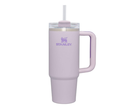 Stainless Steel Tumbler Stanley Quencher H2.0 Flow State 40oz Orchid Stainless Steel Vacuum Insulated Tumbler with Lid,  Cold Retention